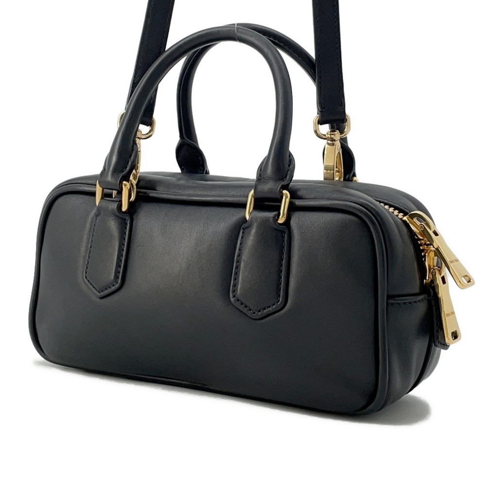 Miu Miu Leather Black Bag Arkady Shoulder